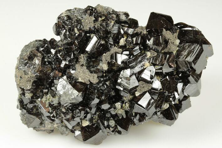 Gemmy Cassiterite Crystal Cluster - Viloco Mine, Bolivia #192180
